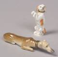 Two German Porcelain Dog Form Perfumes