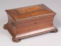 Regencystyle Mahogany Tea Caddy