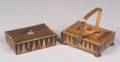 Two Georgianstyle Parquetry Inlaid Work Boxes