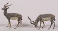 Pair of Viennese Cold Painted Miniature Bronze Figures of African Antelopes