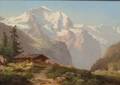 Continental School 19th Century Jungfrau von Wengern Alp