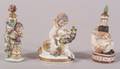 Three Small German Porcelain Figural Perfumes