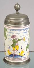 Frankfurt Tin Glazed Earthenware Tankard