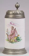 Proskau Tin Glazed Earthenware Tankard