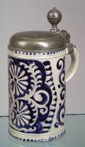 Westerwald Blue Glazed Stoneware Tankard