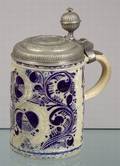 Westerwald Blue Glazed Stoneware Tankard