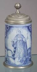 Nuremberg Tin Glazed Earthenware Tankard