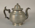 Connecticut pewter teapot early 19th c