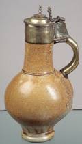 Brown Glazed Stoneware Jug