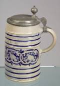 Westerwald Blue Glazed Stoneware Tankard
