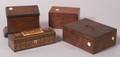 Four English Wood Boxes
