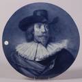 Delft Handpainted Plaque of Rembrandt