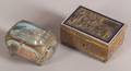 Two Continental Gilt Metal Trinket Boxes