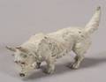 Austrian Cold Painted Miniature Bronze Figure of a Terrier Dog