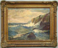 Oil on board coastal scene