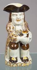 Staffordshire Pratttype Pearlware Toby Jug