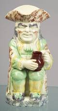 Staffordshire Creamware Toby Jug