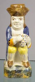 Staffordshire Pratttype Toby Jug and Cover