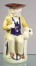 Staffordshire Pearlware Sailor Toby Jug