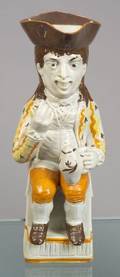 Staffordshire Pratttype Thin Man Toby Jug