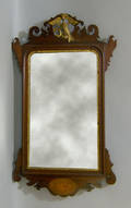 Two similar Chippendale style mirrors
