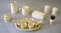 Eight Wedgwood Embossed Queens Ware Items