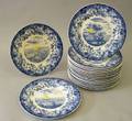 Nineteen Wedgwood Harvard University Plates