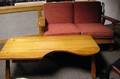 Brandt Furniture Ranch Oak Settee and Coffee Table