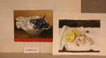 Lot of Four Unframed Watercolor on Paper Still Life Compositions depicting Food