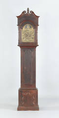 Pennsylvania Chippendale walnut tall case clock ca 1770