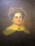 Unframed Oil on Canvas Portrait of a Lady in Black