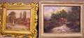 Lot of Two Framed Oil on CanvasCanvasboard Landscape Paintings