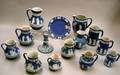 Fourteen Wedgwood Dark Blue Jasper Items