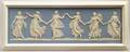 Framed Wedgwood Solid Light Blue Jasper Dancing Hours Plaque