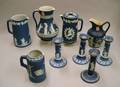 Nine Wedgwood Dark Blue Jasper Dip Items