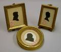 Three Framed Miniature Silhouettes