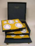 Set of Fourteen Modern Wedgwood Portrait Medallions