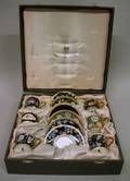 Boxed Set of Wedgwood Bone China Coffee Cups and Saucers