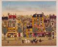Lot of Three French City Scenes