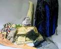 Assortment of Fabric Remnants Trims Sewing Notions Clothing Patterns Etc