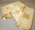 Three Embellished Linen Table Items