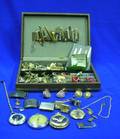 Large Group of Cuff Links Tie Bars Pocket Watches and Other Mens Accessories Items