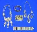 Five Victorian and Deco Jewelry Items