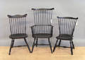 Three contemporary windsor chairs