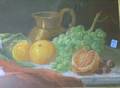 Giltwood Framed Pastel Fruit Still Life