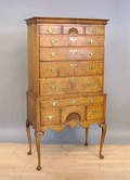 Eldred Wheeler tiger maple highboy