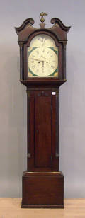 Georgian mahogany tall case clock