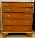 Country Pine FiveDrawer Chest