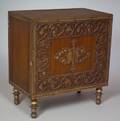 Oscar Bach Gilt Bronze Mounted Mahogany TwoDoor Side Cabinet