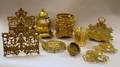 Nine Assorted Bronze and Brass Table and Desk Articles